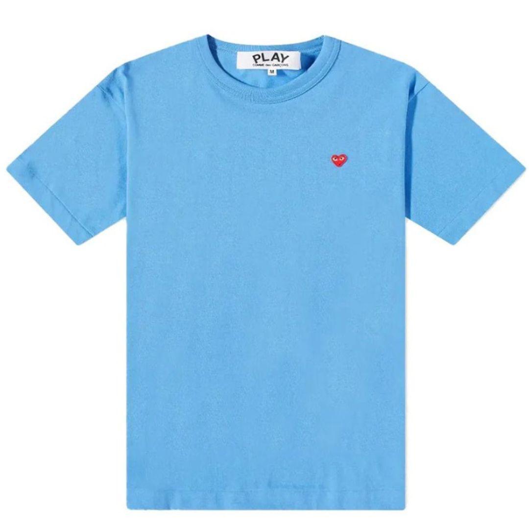 COMME DES GARÇONS PLAY SMALL EMBLEM T-shirt Gar BLUE