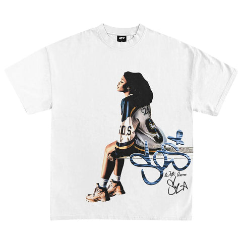 SZA SOS GRAPHIC T-SHIRT WHITE
