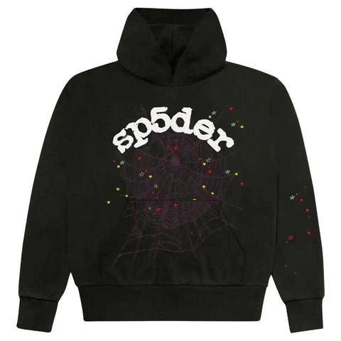SP5DER WORLDWIDE WEB HOODIE BLACK