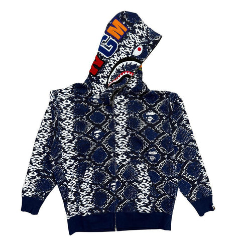 BAPE EXCLUSIVE LUNAR NEW YEAR FULL ZIP HOODIE BLUE