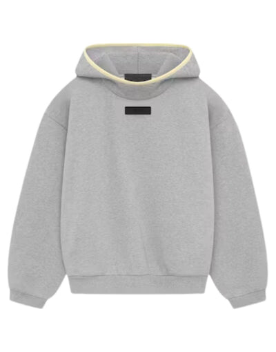 ESSENTIALS FOG CHEST LOGO HOODIE LIGHT HEATHER GARDEN YELLOW