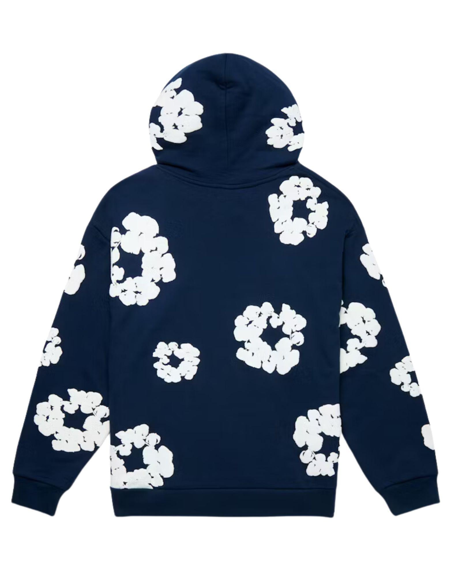 DENIM TEARS COTTON WREATH HOODIE NAVY – ONE OF A KIND