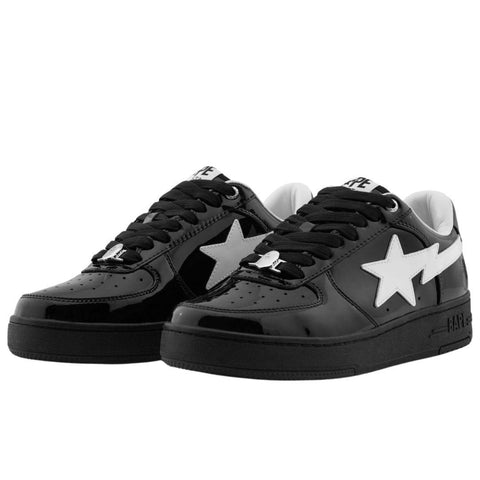 A BATHING APE BAPESTA #2 BLACK PATENT