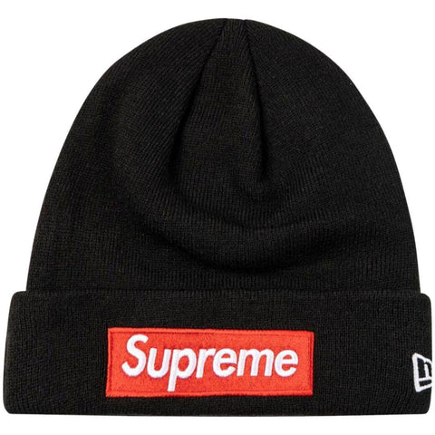 SUPREME X NEW ERA BOX LOGO BEANIE BLACK