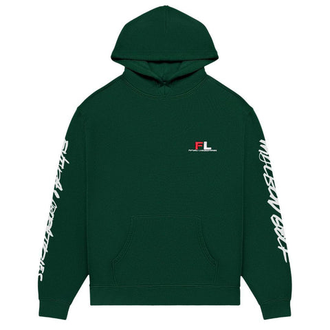 MALBON FUTURA TAG HOODIE FOREST GREEN