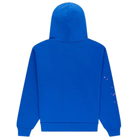 SP5DER ANGEL NUMBER HOODIE BLUE