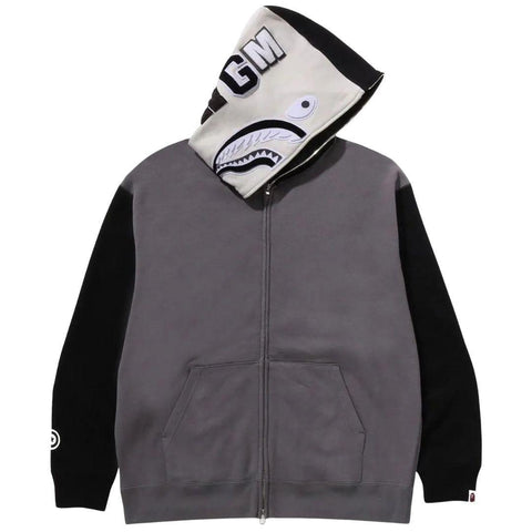 BAPE SHARK #1 FULL ZIP HOODIE BLACK/GREY