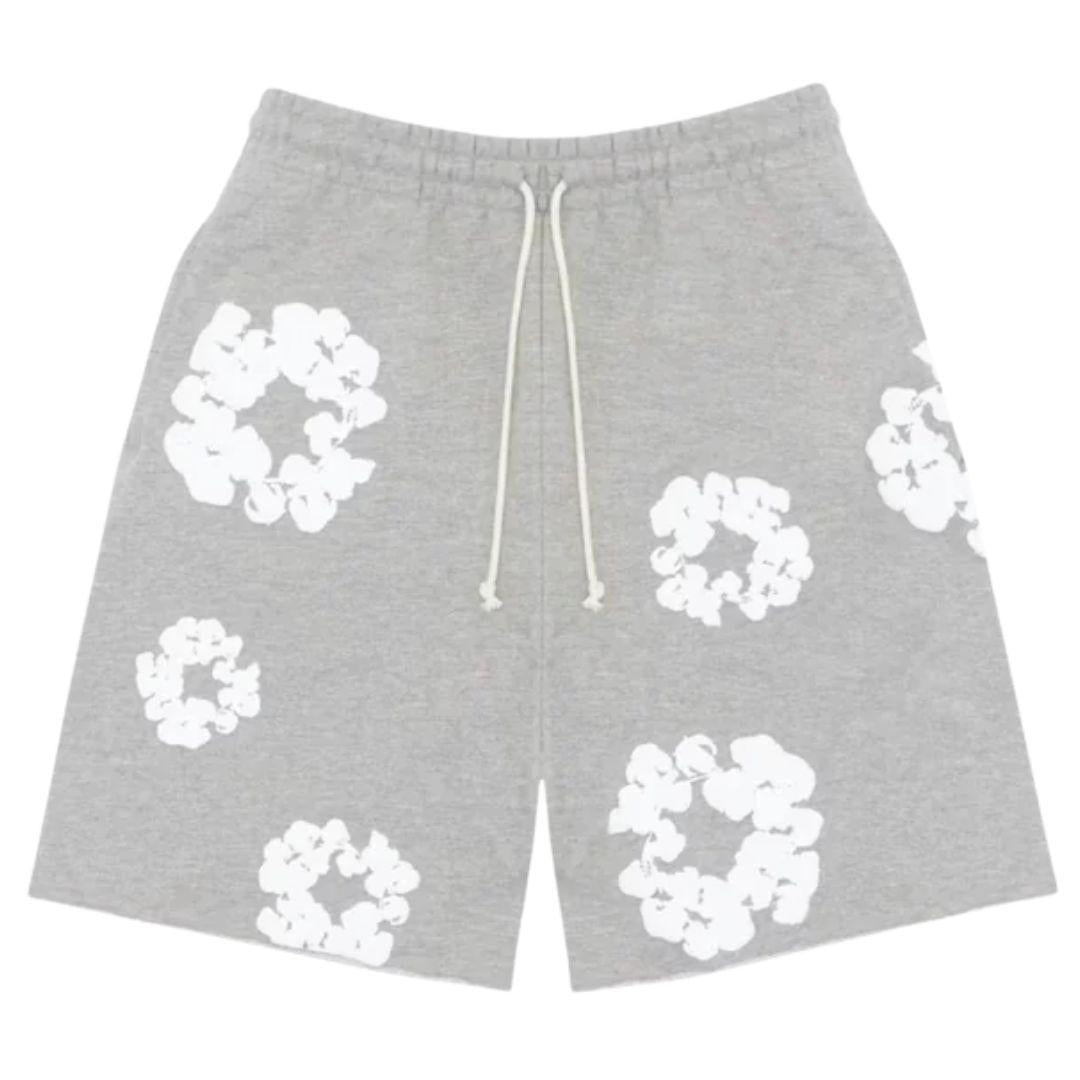 DENIM TEARS COTTON WREATH SHORTS GREY
