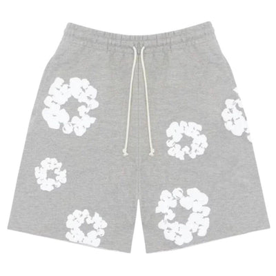 DENIM TEARS COTTON WREATH SHORTS GREY