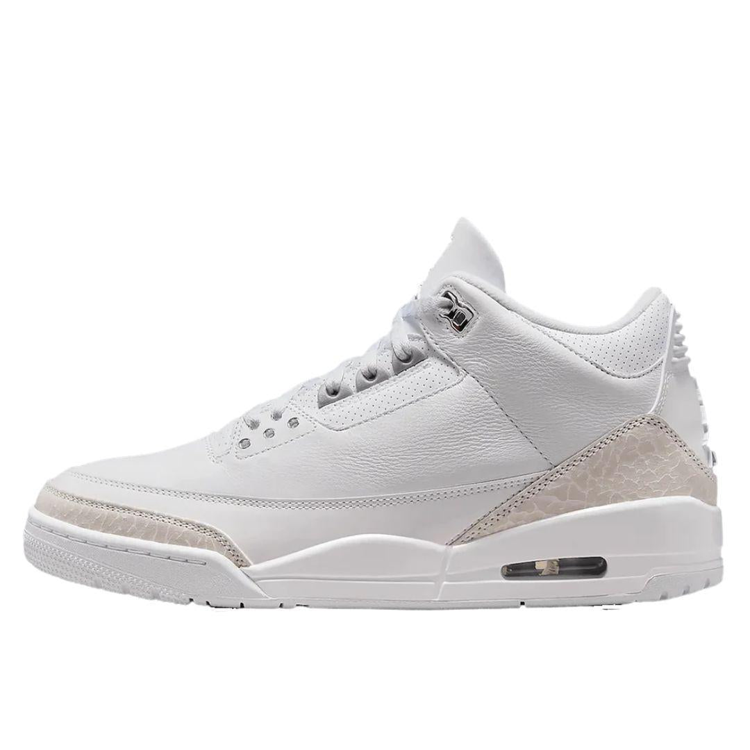 Air Jordan 3 pure moneyホワイト レザー スニーカー JORDAN 3 RETRO PURE MONEY (2025) – ONE OF A KIND