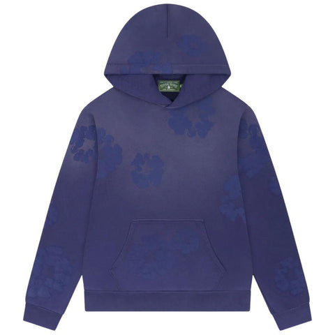 DENIM TEARS MONOCHROME COTTON WREATH HOODIE WASHED BLUE