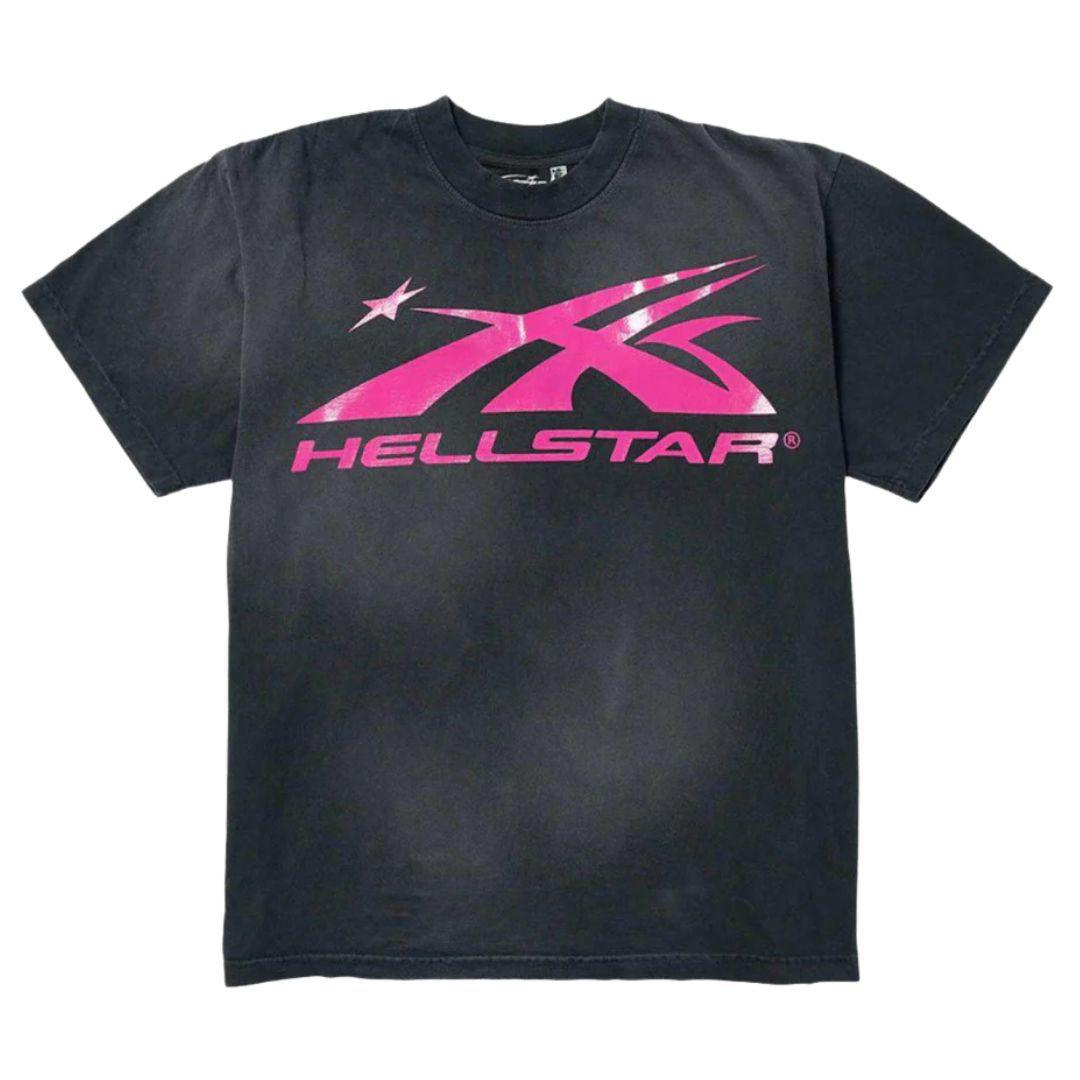 HELLSTAR SPORTS CORE LOGO T-SHIRT BLACK/PINK – ONE OF A KIND