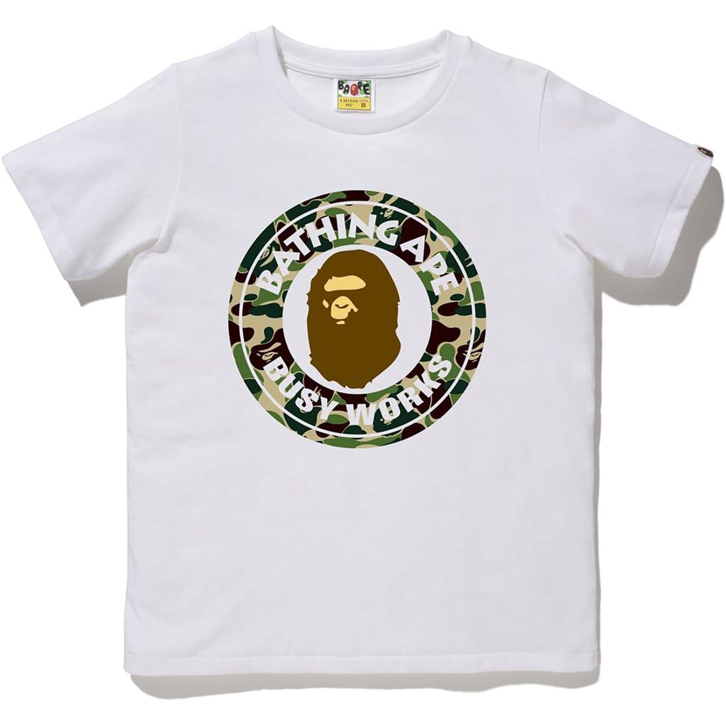BAPE CLOTHING BAPE ABC CAMO BUSY WORKS WHITE /GREEN