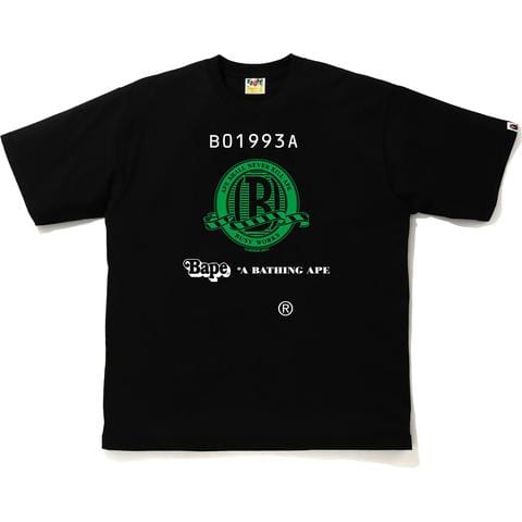 BAPE CLOTHING BAPE CLASSIC RELAXED TEE BLACK/GREEN 9Pi_3iZCe