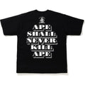 BAPE CLOTHING BAPE CLASSIC RELAXED TEE BLACK/GREEN 9Pi_3iZCe