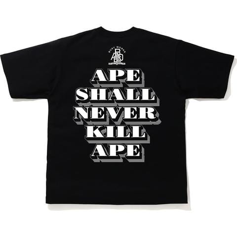BAPE CLOTHING BAPE CLASSIC RELAXED TEE BLACK/GREEN 9Pi_3iZCe