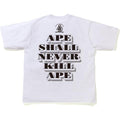 BAPE CLOTHING BAPE CLASSIC RELAXED TEE WHITE/GREEN RWKDTazdO