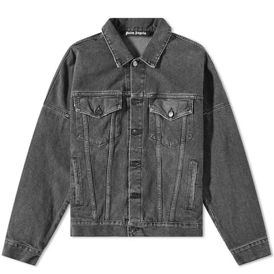 PALM ANGELS DENIM JACKET BLACK