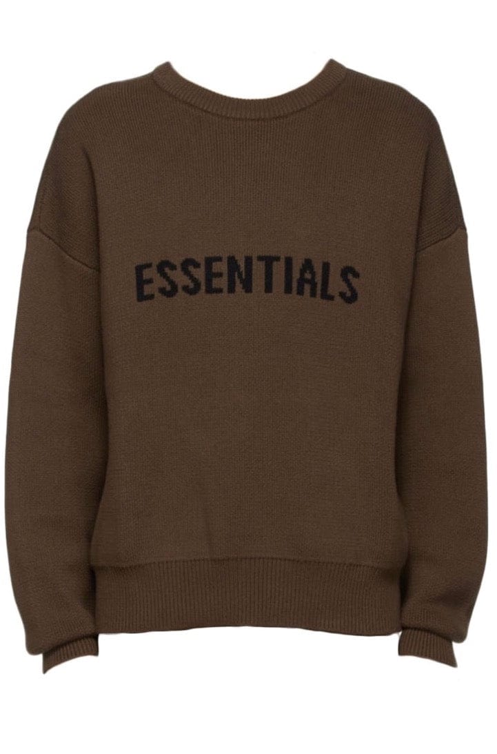 ESSENTIALS CLOTHING ESSENTIAL FOG KNIT SWEATER BROWN