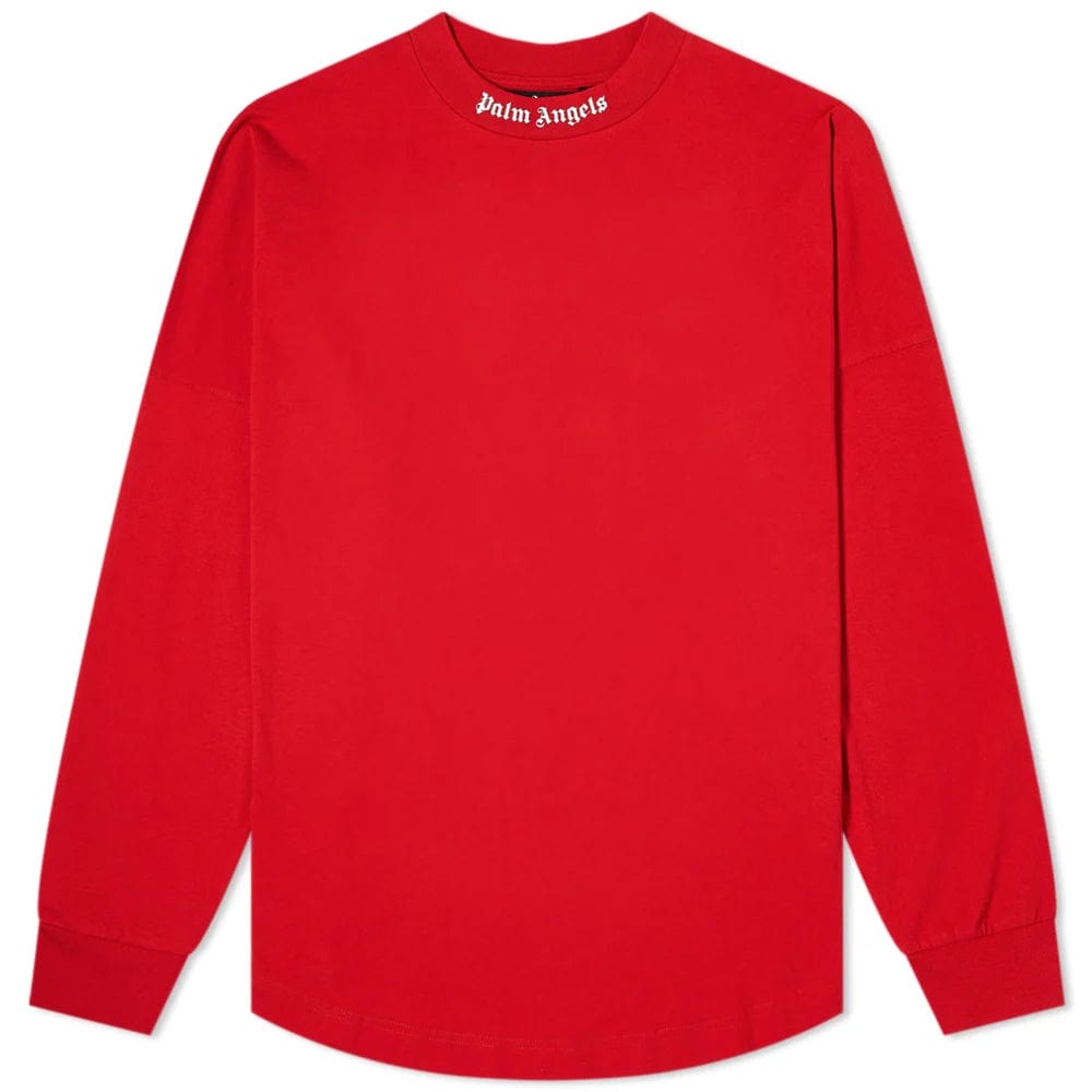 PALM ANGELS CLOTHING PALM ANGELS CLASSIC LOGO LONG SLEEVE RED