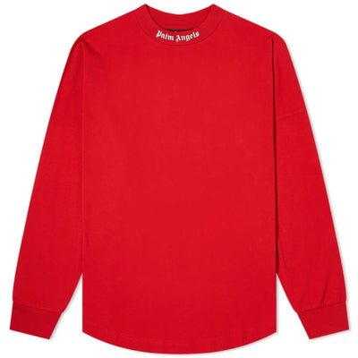 PALM ANGELS CLOTHING PALM ANGELS CLASSIC LOGO LONG SLEEVE RED