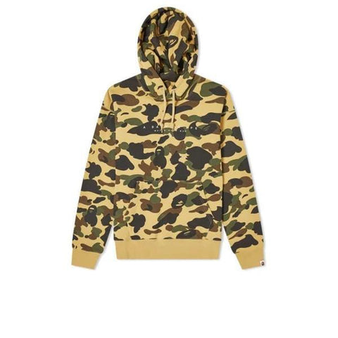 BAPE CLOTHING BAPE WORLD GONE MAD HOODIE CAMO YELLOW