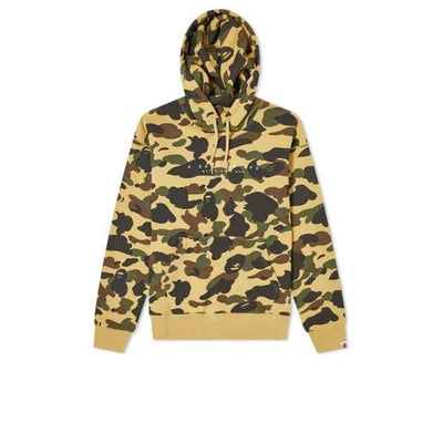 BAPE CLOTHING BAPE WORLD GONE MAD HOODIE CAMO YELLOW