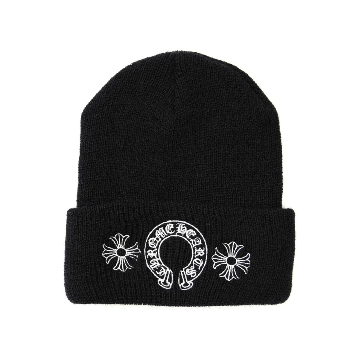 CHROME HEART HORSE SHOE BEANIE BLACK – ONE OF A KIND
