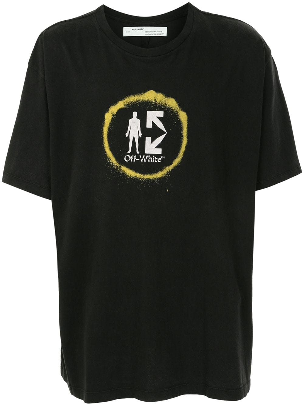OFF WHITE CLOTHING OFF WHITE OVERSIZED HALF ARROW TEE BLACK jFz3lurV2