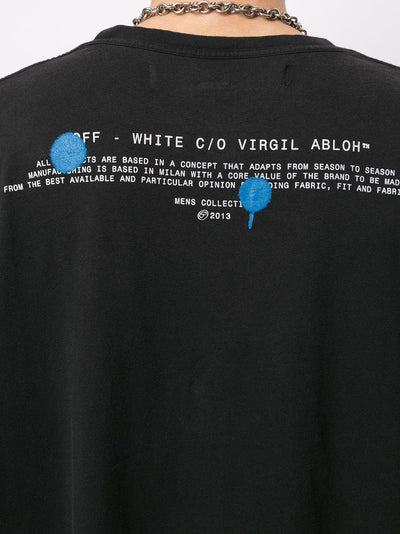 OFF WHITE CLOTHING OFF WHITE OVERSIZED HALF ARROW TEE BLACK jFz3lurV2