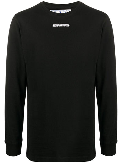 OFF WHITE CLOTHING OFF WHITE BLACK MARKER ARROWS LONG SLEEVE BLACK/BLUE qHjAyjaMt
