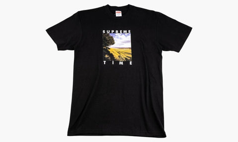 SUPREME CLOTHING SUPREME TIME TEE BLACK