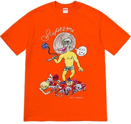SUPREME CLOTHING SUPREME DANIEL JOHNSON KILL EM ALL TEE