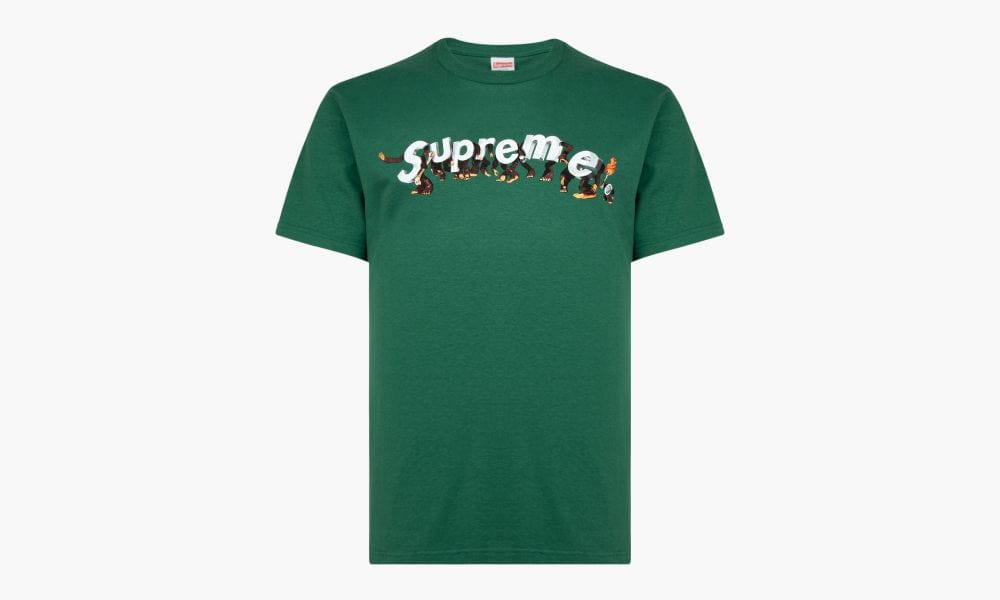 SUPREME CLOTHING SUPREME APES TEE GREEN