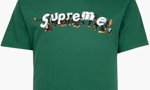 SUPREME CLOTHING SUPREME APES TEE GREEN