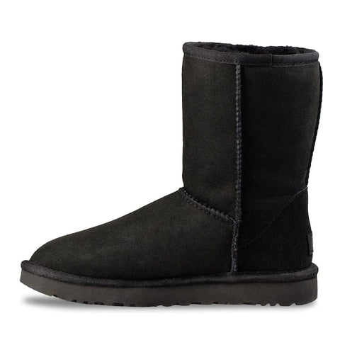 UGG SHOES UGG CLASSIC BOOT SHORT II BLACK (W)