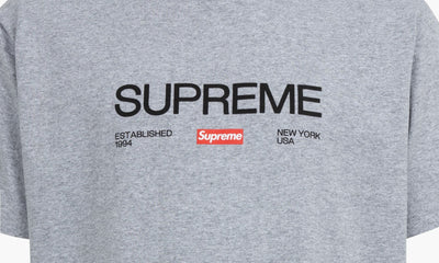 SUPREME CLOTHING SUPREME EST.1994 TEE GREY