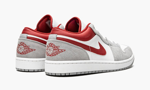 JORDAN SHOES JORDAN 1 LOW WHITE/GREY/RED