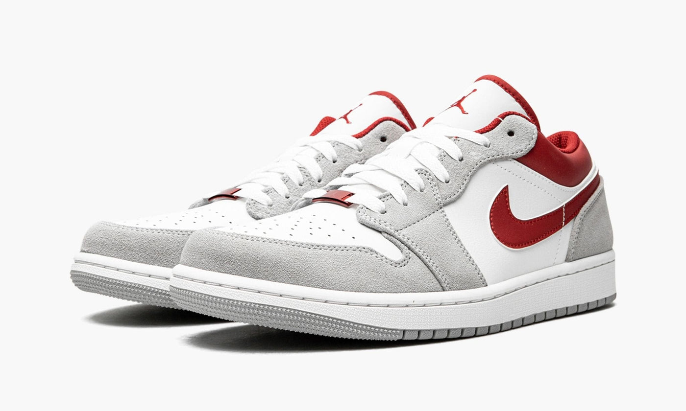 JORDAN SHOES JORDAN 1 LOW WHITE/GREY/RED