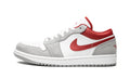 JORDAN SHOES JORDAN 1 LOW WHITE/GREY/RED