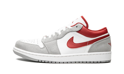 JORDAN SHOES JORDAN 1 LOW WHITE/GREY/RED