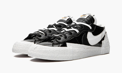 NIKE SHOES NIKE BLAZER LOW SACAI BLACK PATENT LEATHER