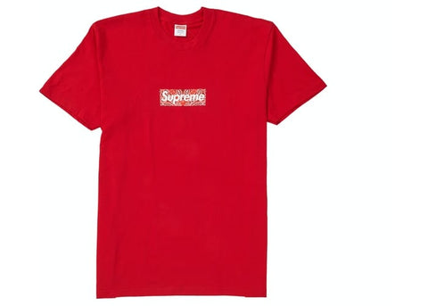 SUPREME CLOTHING SUPREME BANDANA BOX LOGO TEE RED