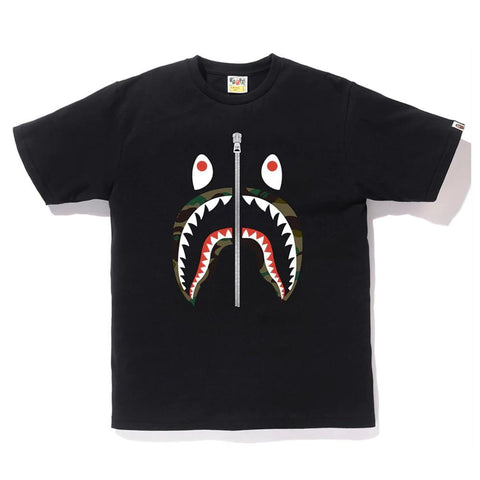 BAPE CLOTHING BAPE 1ST CAMO SHARK TEE BLACK/GREEN