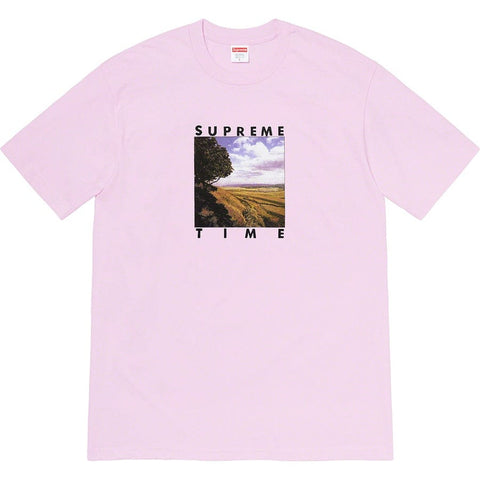 Supreme CLOTHING SUPREME TIME TEE LIGHT PURPLE