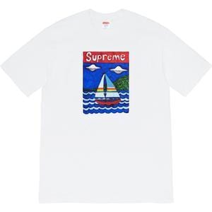 SUPREME CLOTHING SUPREME SAILBOAT TEE WHITE