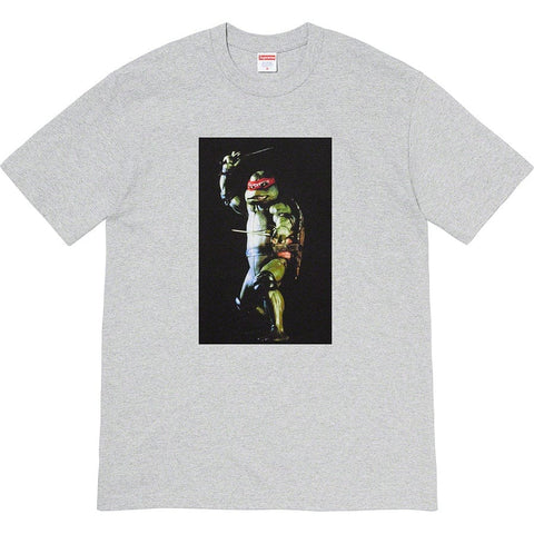 SUPREME CLOTHING SUPREME RAPHAEL TEE SHIRT HEATHER GREY SUP-RATBK