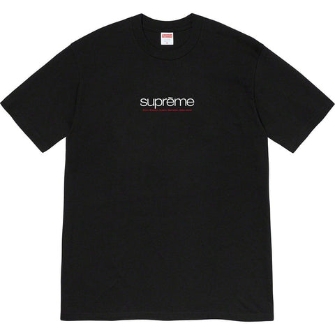 SUPREME CLOTHING SUPREME FIVE BOROUGH TEE SHIRT BLACK