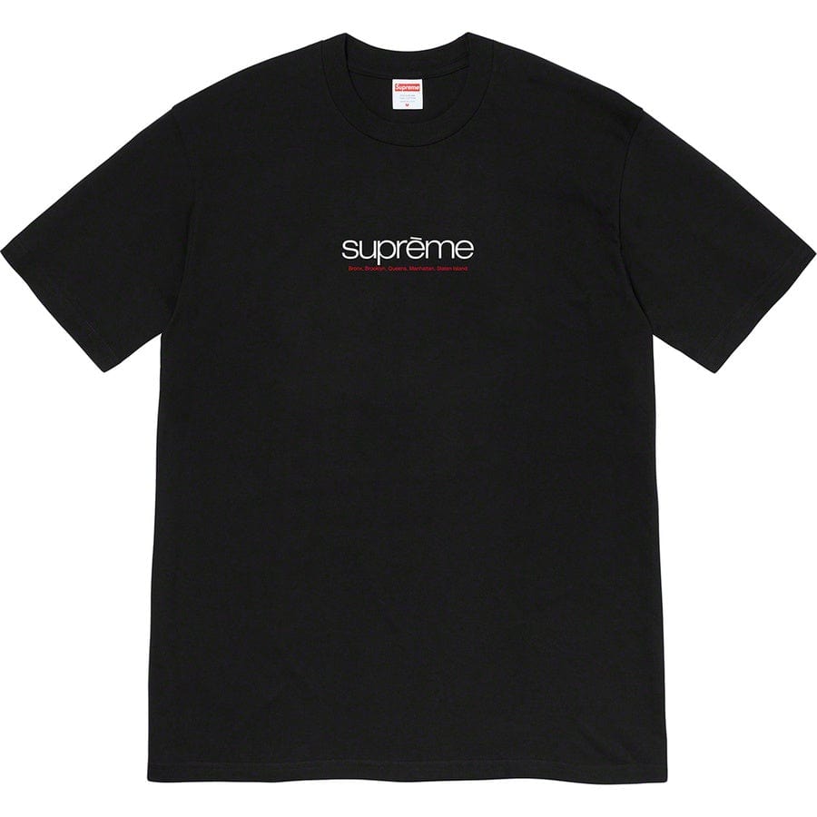 SUPREME CLOTHING SUPREME FIVE BOROUGH TEE SHIRT NOIR