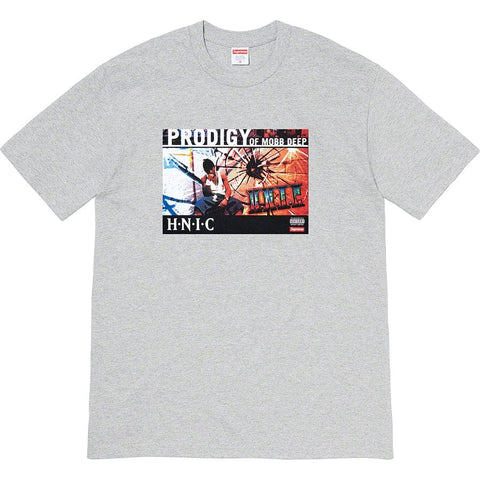 SUPREME CLOTHING SUPREME HNIC TEE SHIRT HEATHER GREY
